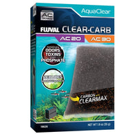 Fluval Clear-Carb for AC20/AC30 Power Filter, (1.9 oz / 55 g) - Bay Bridge Aquarium