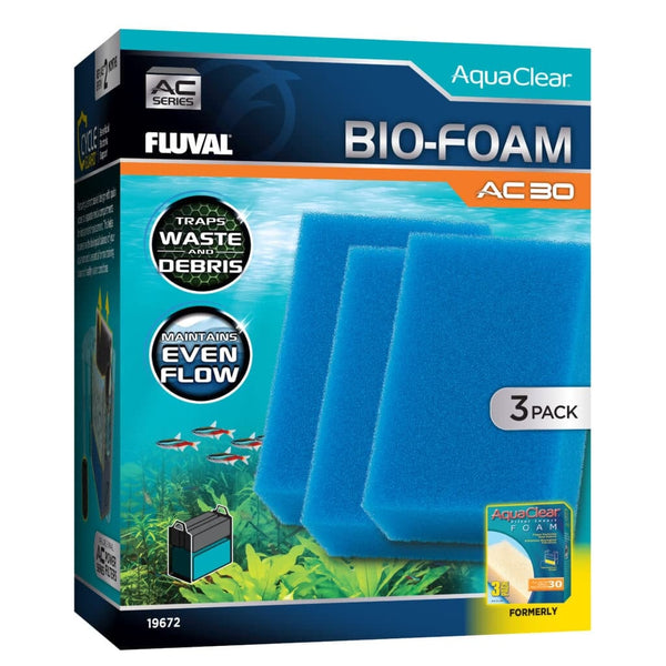 Fluval Bio-Foam for AC30 Power Filter, 3-Pack - Bay Bridge Aquarium