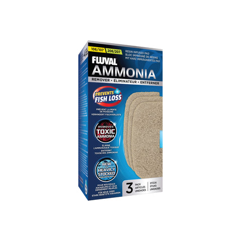 Fluval 107/207 Ammonia Remover Pad 3pcs