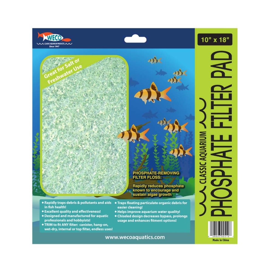 Weco Products Classic Aquarium Phosphate Filter Pad Bay Bridge Aquarium