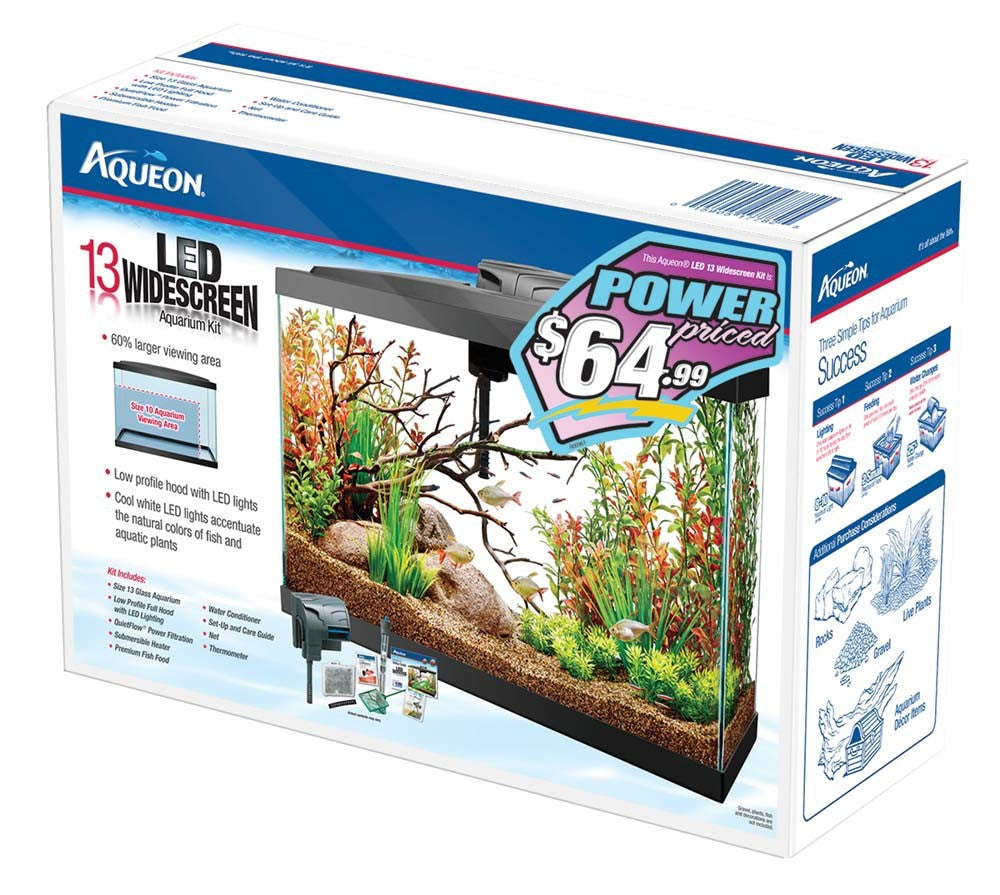 Gallon Aquarium Aqueon 13 Gallon Widescreen Petco Aqueon Led