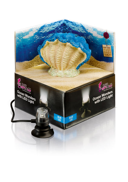 H2Show Ocean Wonders Clam & Blue LED Light - Bay Bridge Aquarium and Pet