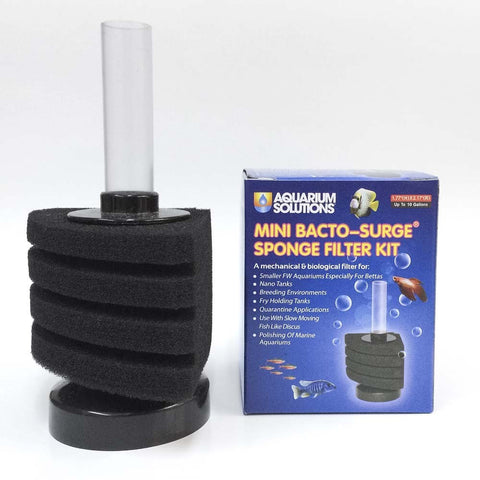 Aquarium Solutions Mini Bacto-Surge Sponge Filter Kit - Bay Bridge Aquarium and Pet