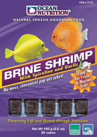 Ocean Nutrition Frozen Brine Shrimp w/Spirulina Cubes