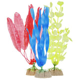GloFish Fluorescent Plastic Plants Multipack