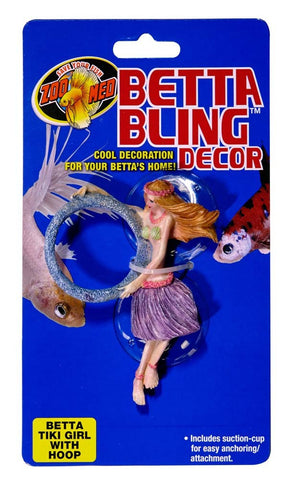 Zoo Med Betta Bling Tiki Girl With Hoop