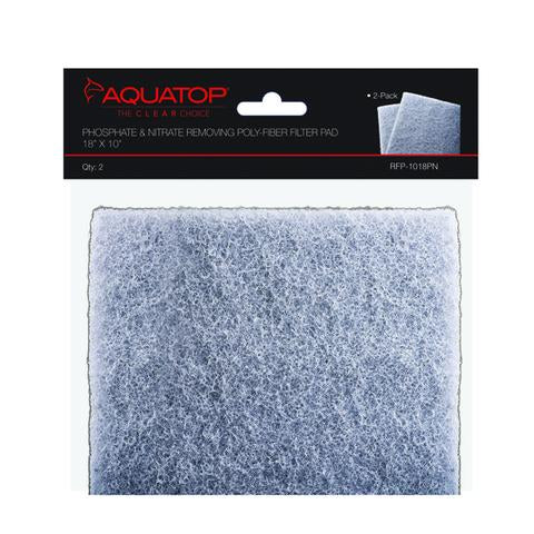 Aquatop 2-in-1 Phosphate & Nitrate Removing Filter Pads, 18"x10"
