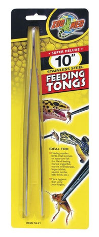Zoo Med Super Deluxe 10″ Stainless Steel Feeding Tongs