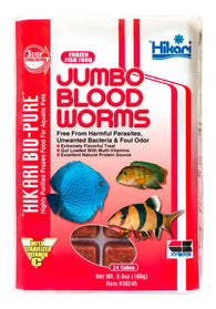 Hikari USA Jumbo Bloodworm Frozen Fish Food